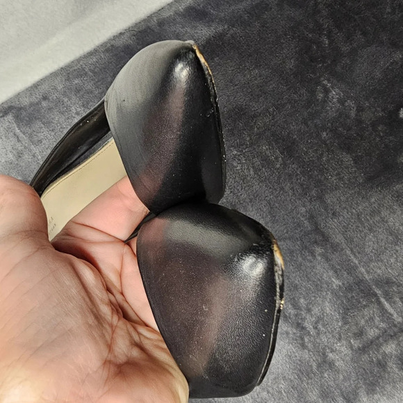 Zara‎ Black Snakeskin Print  Pointed Toe Heels - Picture 11 of 13